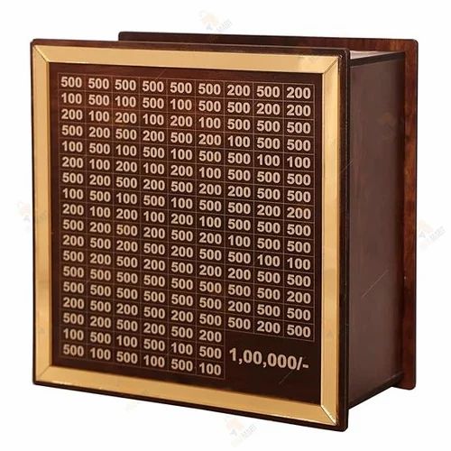 1 Lakh savings box , made of pure natural wood 🪵 . This box can help you to save 1 Lakh . And you can achieve your dream 🥹 of becoming (Lakhpati) लखपति 🤑