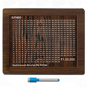 1 Lakh savings box , made of pure natural wood 🪵 . This box can help you to save 1L