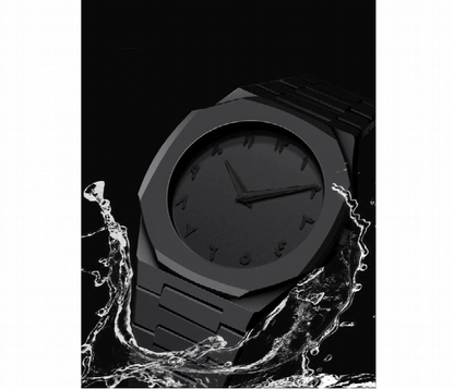 BLACK AURA FOR MENS. Arabic Dial Polycarbonate Ultra-Light Analog Watch