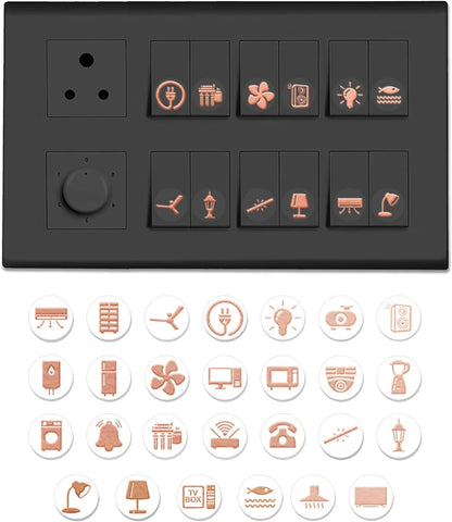 Switch board sign stickers♾️. To give a modern look to your switch board. Newly launched.