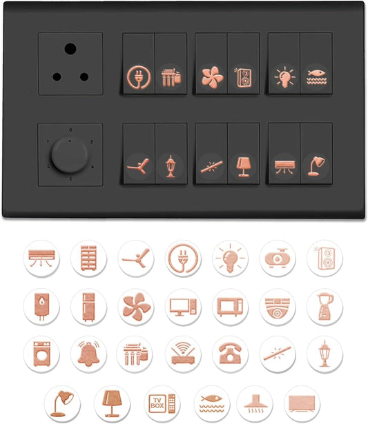 Switch board sign stickers♾️. To give a modern look to your switch board. Newly launched.