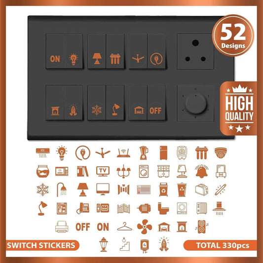 Switch board sign stickers♾️. To give a modern look to your switch board. Newly launched.
